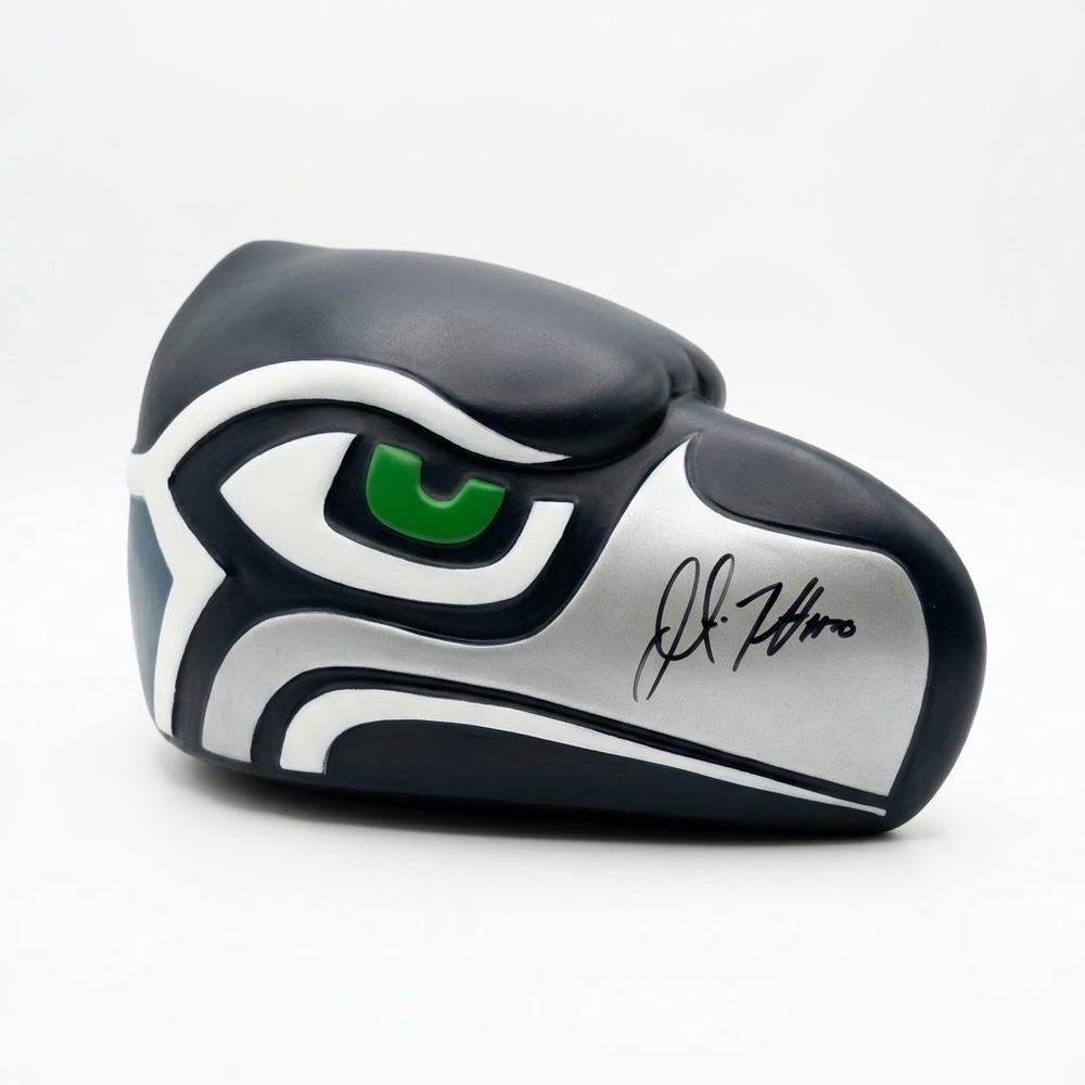 Seattle Seahawks FoamHeads Foam Head Hat Signed Autographed #12 12th Man RARE